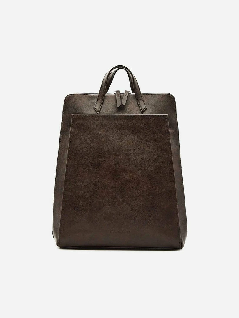 Canussa Urban Vegan Leather Backpack | Brown 3 Canussa Urban Vegan Leather Backpack | Brown