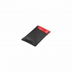 Canussa Slim Vegan Leather Cardholder | Black & Red Accessories