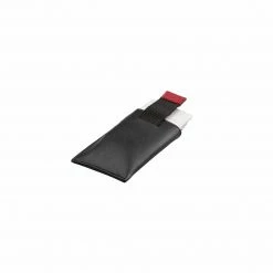 Canussa Slim Vegan Leather Cardholder | Black & Red Accessories