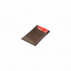 Canussa Accessories Slim Vegan Leather Cardholder | Brown & Black
