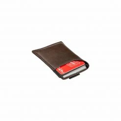 Canussa Accessories Slim Vegan Leather Cardholder | Brown & Black