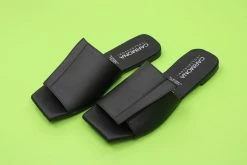 Carmona Collection Shoes Andrea Cactus Leather Vegan Sandals | Black