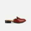 Carmona Collection Aurora Desserto® Cactus Leather Vegan Mule | Red Shoes