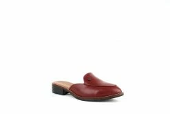 Carmona Collection Aurora Desserto® Cactus Leather Vegan Mule | Red Shoes