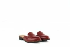 Carmona Collection Aurora Desserto® Cactus Leather Vegan Mule | Red Shoes