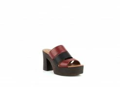 Carmona Collection Shoes Estefanía Desserto® Cactus Leather Vegan Heel Sandal | Red