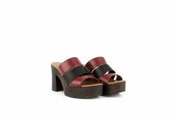 Carmona Collection Shoes Estefanía Desserto® Cactus Leather Vegan Heel Sandal | Red