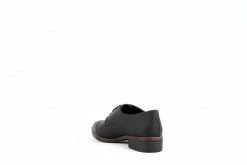 Carmona Collection Esther Desserto® Cactus Leather Vegan Derby Shoe | Black