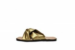 Carmona Collection Shoes Valentina Desserto® Cactus Leather Vegan Sandal | Gold