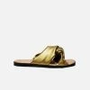 Carmona Collection Shoes Valentina Desserto® Cactus Leather Vegan Sandal | Gold