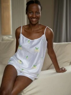 Charlotte Dunn Design Amalfi Edition Bamboo Vegan Silk Camisole Set | Short