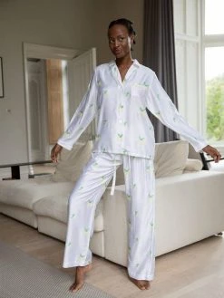 Charlotte Dunn Design Amalfi Edition Bamboo Vegan Silk Pyjama Set | Long