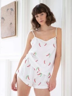 Charlotte Dunn Design Clothing Basque Edition Bamboo Vegan Silk Camisole Set | Short