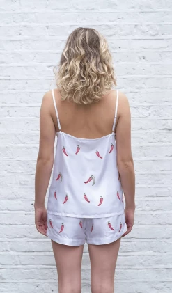 Charlotte Dunn Design Clothing Basque Edition Bamboo Vegan Silk Camisole Set | Short