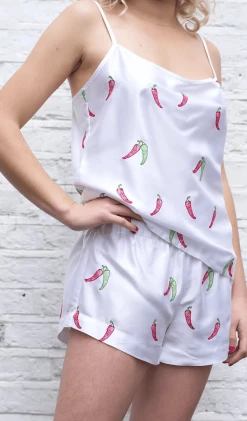 Charlotte Dunn Design Clothing Basque Edition Bamboo Vegan Silk Camisole Set | Short