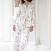 Charlotte Dunn Design Clothing Basque Edition Bamboo Vegan Silk Pyjama Set | Long