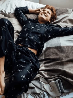 Charlotte Dunn Design Character Edition Bamboo Vegan Silk Pyjama Set | Long