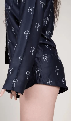 Charlotte Dunn Design Character Edition Bamboo Vegan Silk Pyjama Set | Short