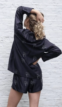 Charlotte Dunn Design Safari Edition Bamboo Vegan Silk Pyjama Set | Short Clothing