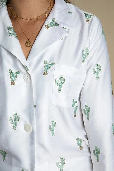 Charlotte Dunn Design Cowboy Edition Bamboo Vegan Silk Pyjama Shirt Clothing 8 Charlotte Dunn Design Cowboy Edition Bamboo Vegan Silk Pyjama Shirt Clothing