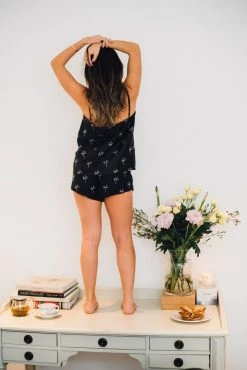 Charlotte Dunn Design Character Edition Bamboo Vegan Silk Pyjama Camisole Set | Short