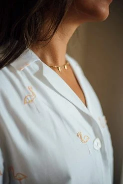 Charlotte Dunn Design Isla Edition Bamboo Vegan Silk Pyjama Shirt