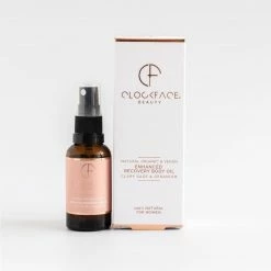 Clockface Beauty Enhanced Recovery Vegan Body Oil | Clary Sage And Geranium 30ml Women's Vegan Gifts Under £30