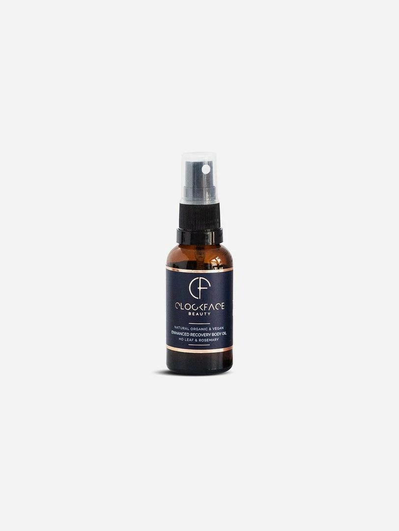 Clockface Beauty Enhanced Recovery Vegan Body Oil | Ho Leaf And Rosemary 30ml Women's Vegan Gifts Under £30 3 Clockface Beauty Enhanced Recovery Vegan Body Oil | Ho Leaf And Rosemary 30ml Women's Vegan Gifts Under £30