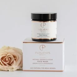 Clockface Beauty Vegan Face Mask | Green Clay And Rosewood 60ml