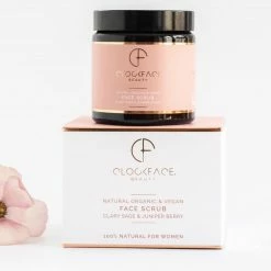 Clockface Beauty Vegan Face Scrub | Clary Sage And Juniper Berry 120ml