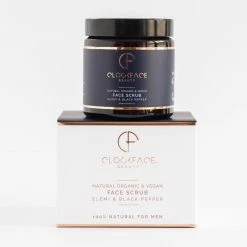 Clockface Beauty Vegan Face Scrub | Elemi And Black Pepper 120ml