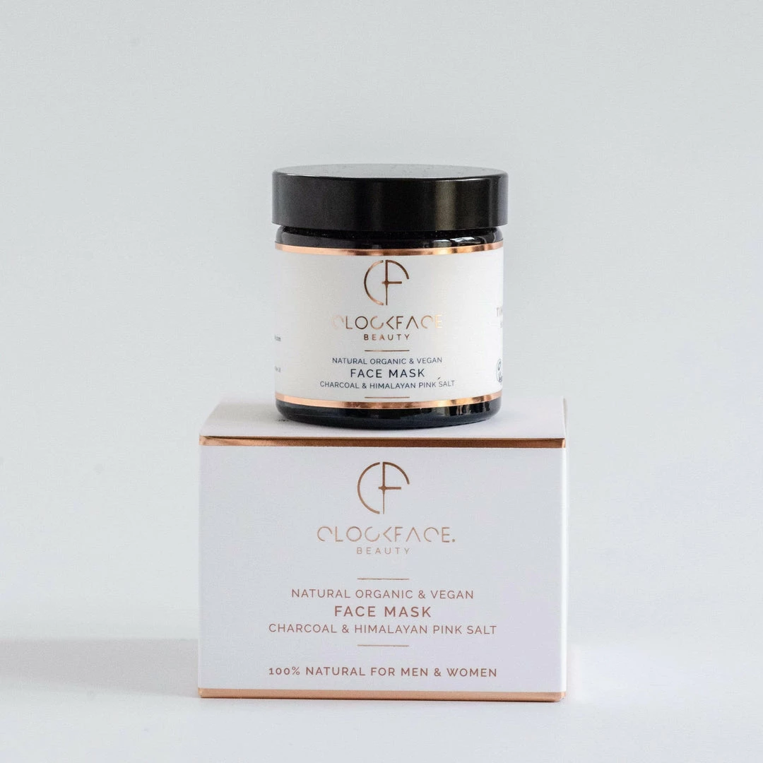 Clockface Beauty Women's Vegan Gifts Under £30 Vegan Face Mask | Charcoal And Himalayan Pink Salt 60ml 4 Clockface Beauty Women's Vegan Gifts Under £30 Vegan Face Mask | Charcoal And Himalayan Pink Salt 60ml