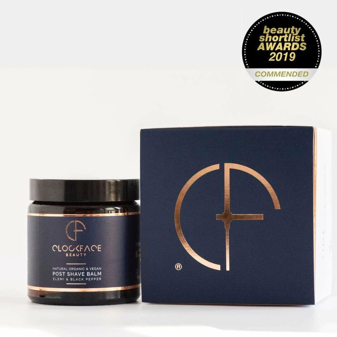 Clockface Beauty Vegan Post Shave Balm | Elemi And Black Pepper 120ml 4 Clockface Beauty Vegan Post Shave Balm | Elemi And Black Pepper 120ml