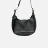 Collection And Co Aria Up-cycled Faux Leather Shoulder Bag | Black 2 Collection And Co Aria Up-cycled Faux Leather Shoulder Bag | Black