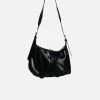 Collection And Co Bags Ella Ruched Cross Body Bag | Black 1 Collection And Co Bags Ella Ruched Cross Body Bag | Black
