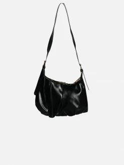 Collection And Co Bags Ella Ruched Cross Body Bag | Black