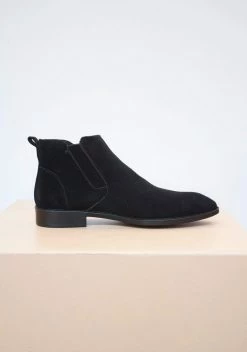 Collection And Co Lexus Unisex Vegan Suede Chelsea Boots | Black