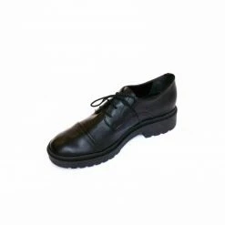 Collection And Co Shoes Matteo Up-Cycled Vegan Leather Brogue | Black