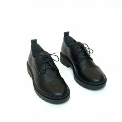 Collection And Co Shoes Matteo Up-Cycled Vegan Leather Brogue | Black