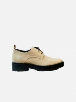 Collection And Co Matteo Up-Cycled Vegan Leather Brogue | Caramel Shoes