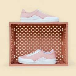 Corail Marseille 20 Recycled Vegan Trainers | Pink Nude Shoes