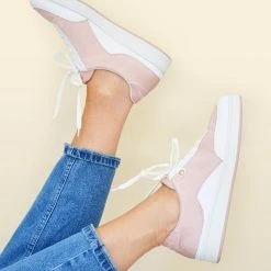 Corail Marseille 20 Recycled Vegan Trainers | Pink Nude Shoes