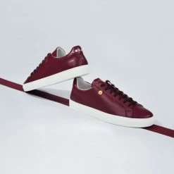 Corail Shoes Marseille 21 Recycled Vegan Trainers | Burgundy