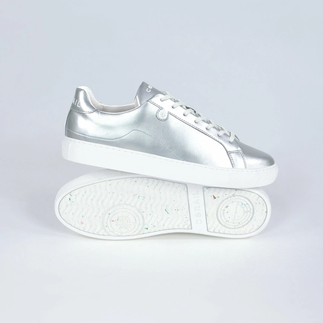 Corail Shoes Marseille 21 Recycled Vegan Trainers | Galaxy Silver 4 Corail Shoes Marseille 21 Recycled Vegan Trainers | Galaxy Silver