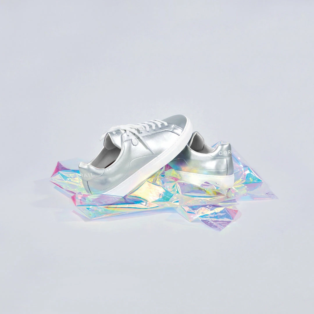 Corail Shoes Marseille 21 Recycled Vegan Trainers | Galaxy Silver 5 Corail Shoes Marseille 21 Recycled Vegan Trainers | Galaxy Silver