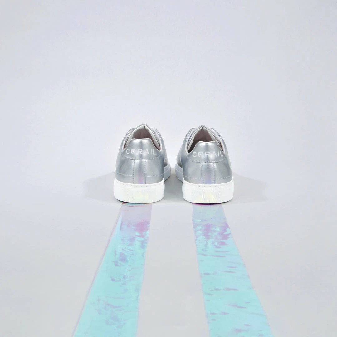 Corail Shoes Marseille 21 Recycled Vegan Trainers | Galaxy Silver 6 Corail Shoes Marseille 21 Recycled Vegan Trainers | Galaxy Silver