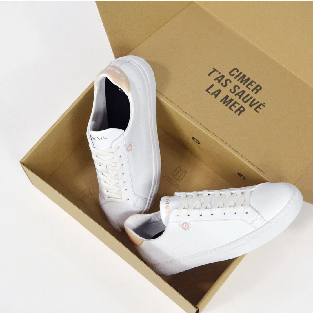 Corail Shoes Marseille 21 Recycled Vegan Trainers | Sand 6 Corail Shoes Marseille 21 Recycled Vegan Trainers | Sand