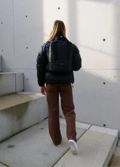 Corail Marseille City Recycled Vegan Backpack | Black