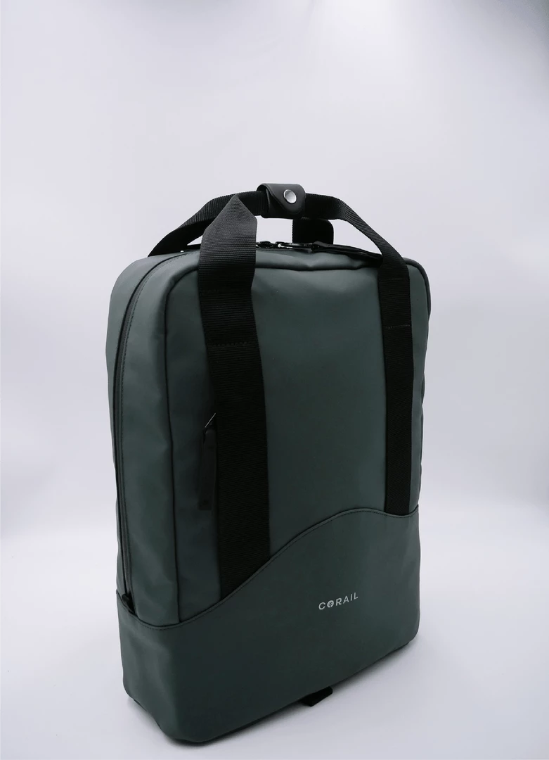 Corail Marseille City Recycled Vegan Backpack | Green 5 Corail Marseille City Recycled Vegan Backpack | Green