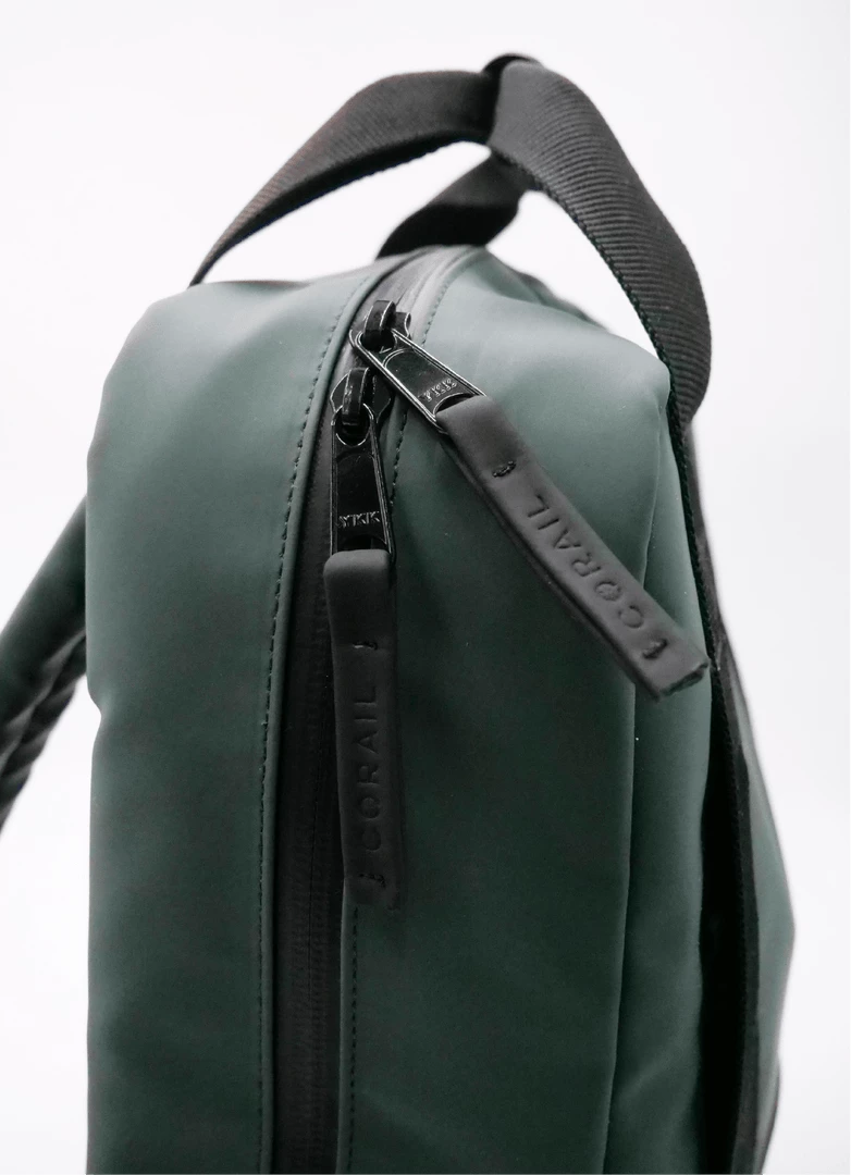 Corail Marseille City Recycled Vegan Backpack | Green 6 Corail Marseille City Recycled Vegan Backpack | Green